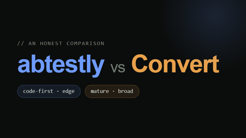 abtestly and Convert A/B testing compared